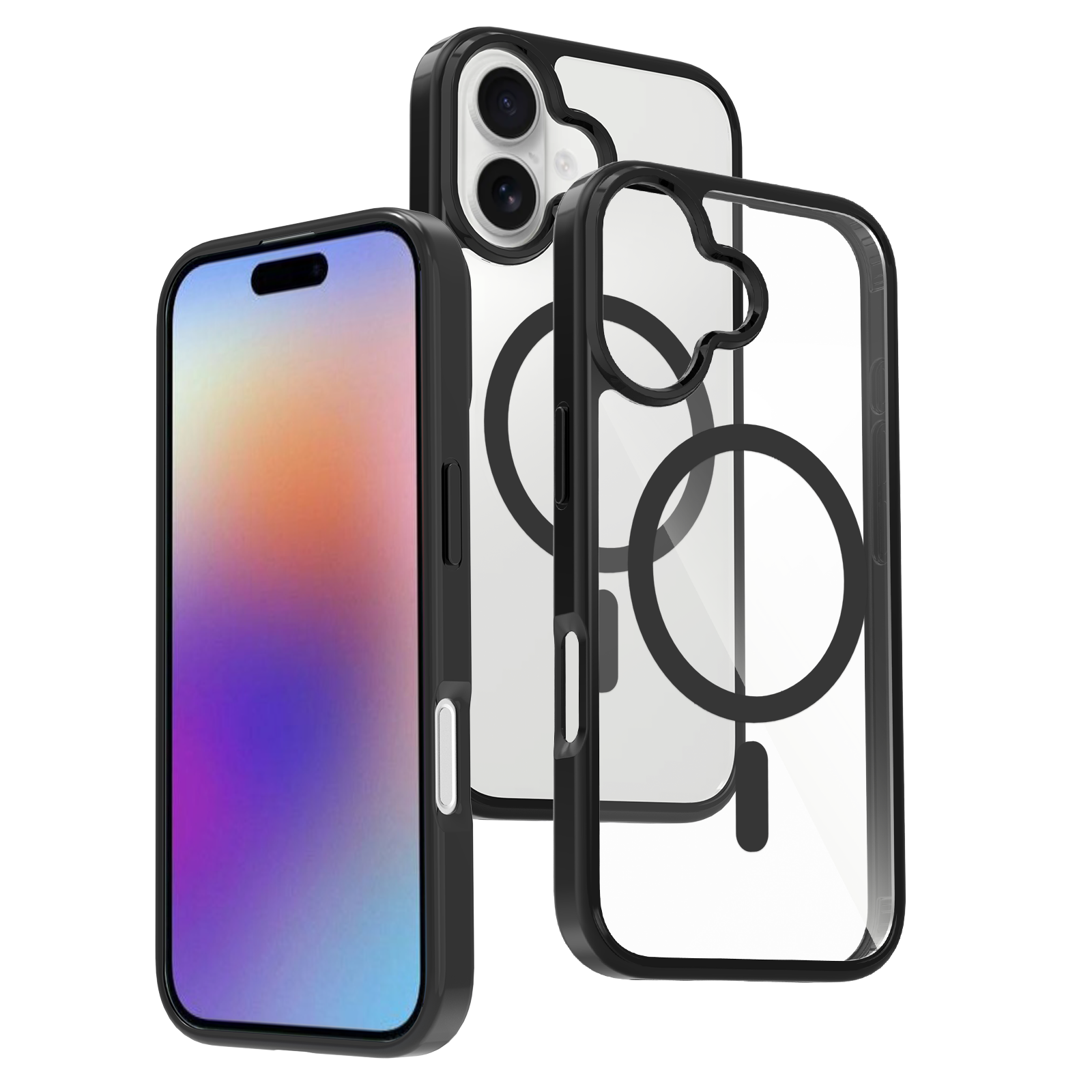 TPU+PC Clear Magnetic Case for iPhone 17 Pro Max - Bottom View